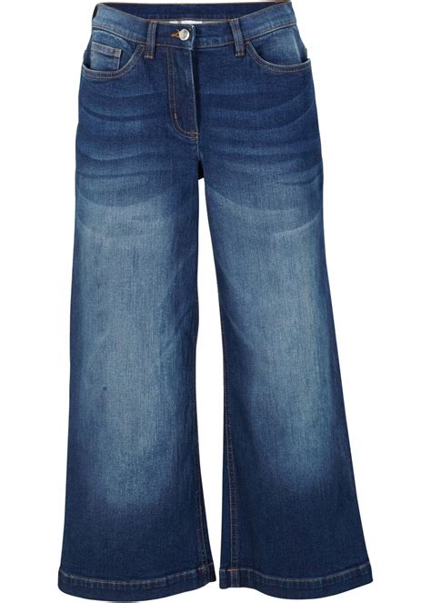 BA106 SPODNIE DAMSKIE JEANSOWE BONPRIX KULOTY 46 NIEBIESKIE 14897377357