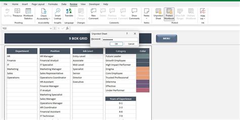 9 Box Grid Excel Template 9 Box Talent Review 9 Box Assessment 9 Box ...