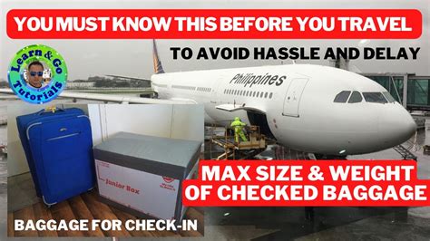 Maximum Size And Weight Of Checked Baggage A Must Know Before Flight