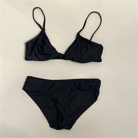 No Boundaries Black Bikini M Top And S Bottom Gem