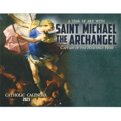 St Michael The Archangel Wall Calendar 2023 Ewtn Religious Catalogue