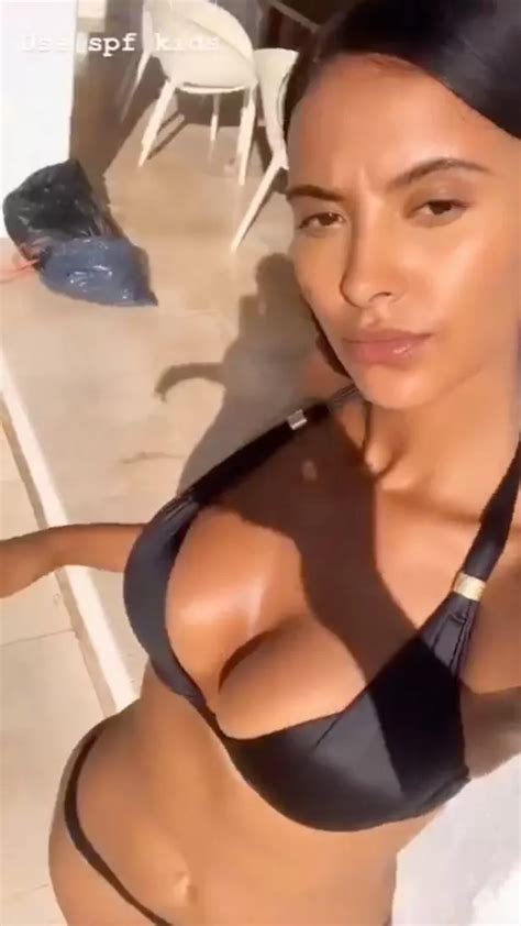 Love Island S Maya Jama A Goddess As She Shows Off Body In Bikini