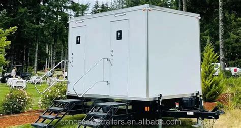 Outdoor Luxury Public Portable Shower Bathroom Trailer Camping Toilet Trailer Caravan Vip Mobile ...