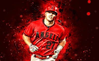 Télécharger mike trout 4k les néons rouges les angels de los angeles