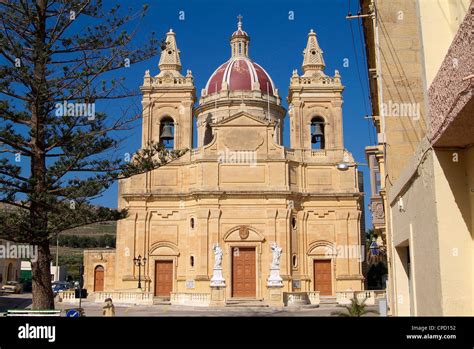 Church At Gharb Gozo Malta Mediterranean Europe Stock Photo Alamy