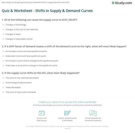 Demand Curve Worksheet Answers