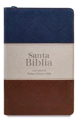 Santa Biblia Reina Valera Letra Grande Tricolor Ndice Meses Sin