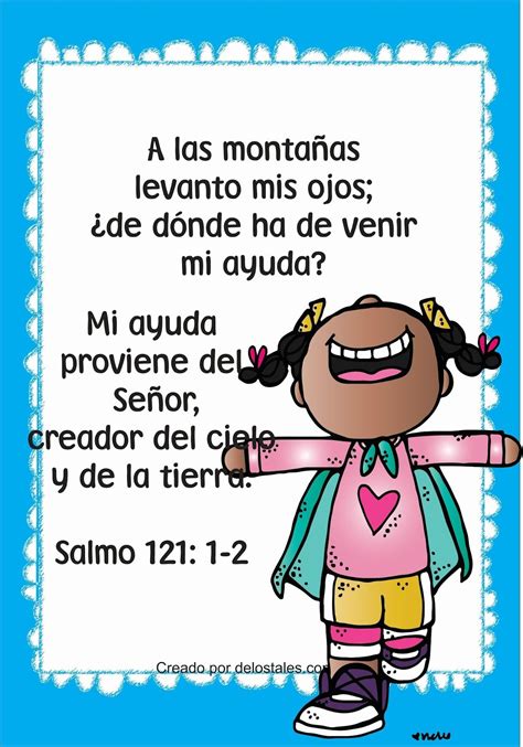 De los tales Texto biblico para niños Oraciones para niños