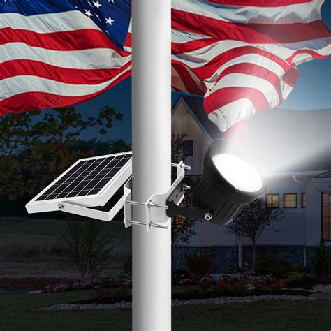 Inground Flagpole Lighting Commercial Flagpole Lighting | Bright
