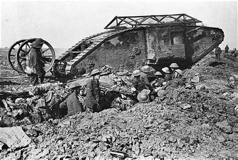 Surviving British Mark 1 Male Tank- Restored WW1 Tank Photos