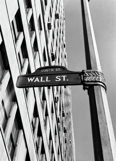 1950s 1960s Wall Street Sign Photograph by Vintage Images | Pixels