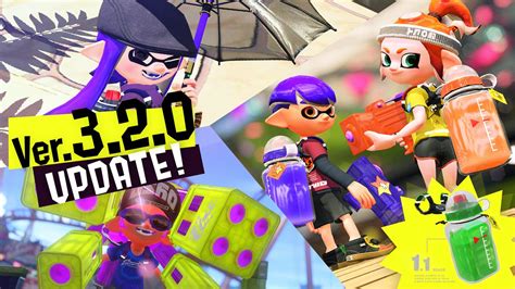 Splatoon Update Out Now Version Patch Notes