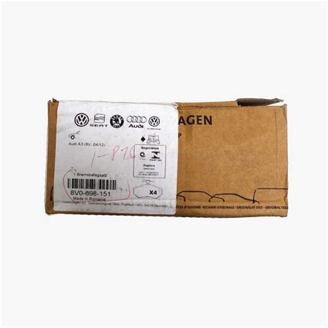 Audi Genuine Front Brake Pads – Auto Parts Direct Singapore