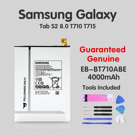 Original Tablet Battery Eb Bt Abe For Samsung Galaxy Tab S T