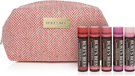 Burt S Bees 100 Natural Origin Moisturising Tinted Lip Balm 5 Pack