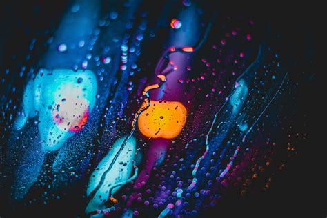 Rain Wallpaper 4k Lights Bokeh Blur Glass