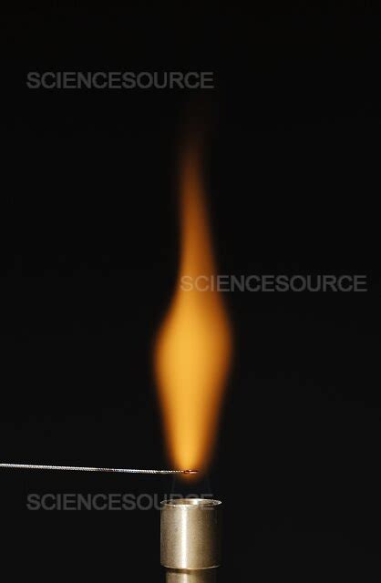 Sodium flame test | Stock Image - Science Source Images