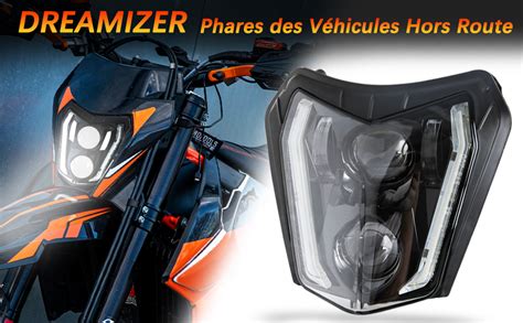 Dreamizer Phare Avant Led Pour Moto E K Phares Avant Avec Drl