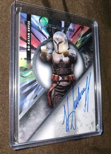 Star Wars Topps Masterwork Katee Sackhoff Bo Katan Kryze Foil On Card