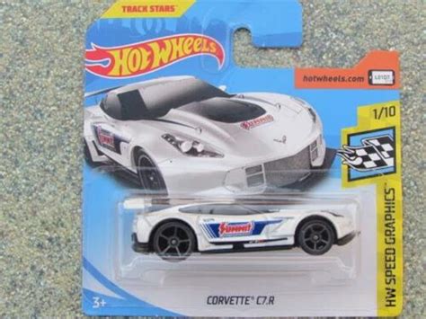 Hot Wheels Corvette C7 R White HW Speed Graphics Perfect Etsy