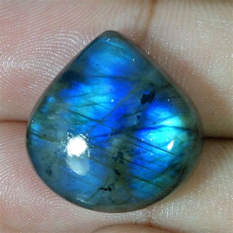 100 Natural Fire Labradorite Oval Pear Cushion Fancy Cabochon Loose