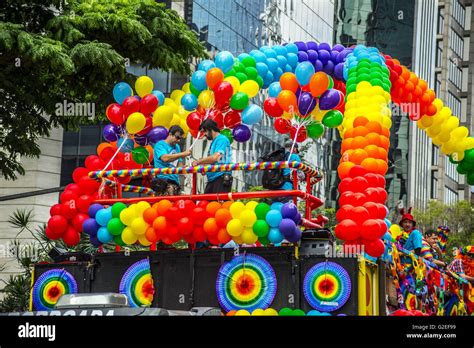Sao Paulo Brazil 29th May 2016 GAY PRIDE Revelers Take Part In The 20th Annual Gay Pride