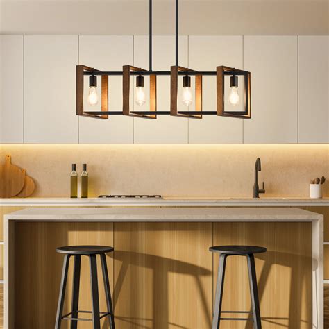 gracie oaks light dimmable kitchen island square rectangle chandelier