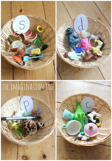 Sorting Baskets Phonics Activity The Imagination Tree Phonics