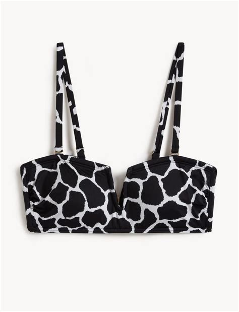 Siyah Destekli V Yaka Bikini Üstü T52008966B Marks Spencer