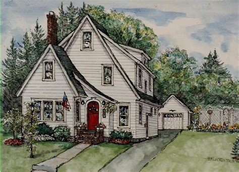 House Portraits Original Custom Home Paintings In Pen Ink And