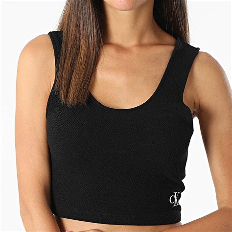 Calvin Klein Débardeur Femme Crop 9659 Noir