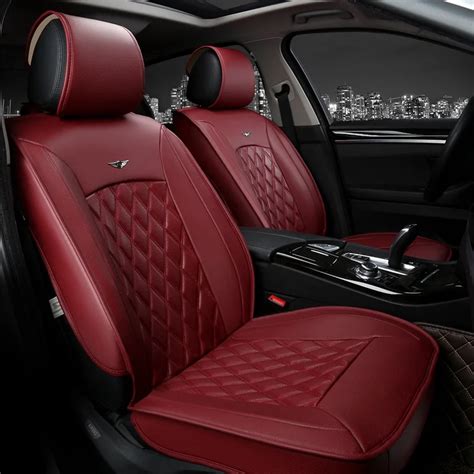 6 Colors Luxury Leather Car Seat Cover Universal Sport Car Seat Covers Whole Surrounded Car