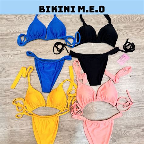 MEO Set Bikini Tam Giác Bacsic Áo Sẵn Mút Shopee Việt Nam