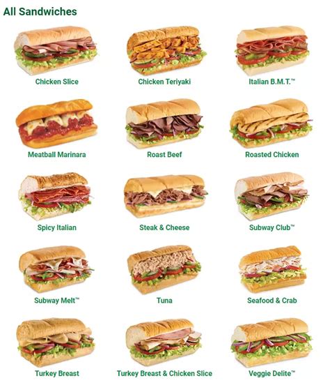 Subway Menu Malaysia With Latest Prices 2024