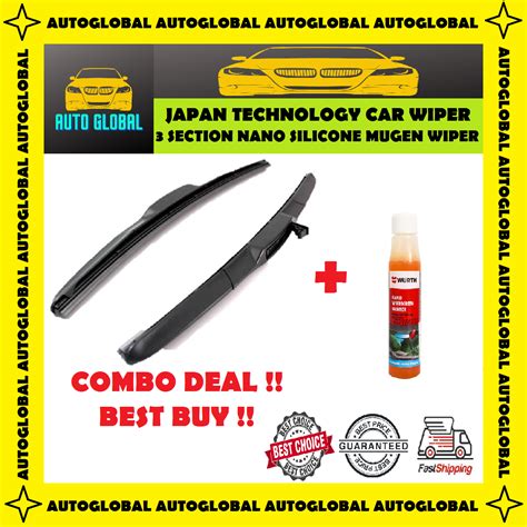 Perodua Kancil Set Section Nano Silicone Mugen Wiper Japan