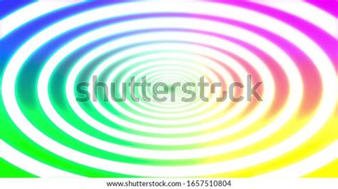 Abstracts Rainbow Spiral Psihodelic Tunnel Background Stock