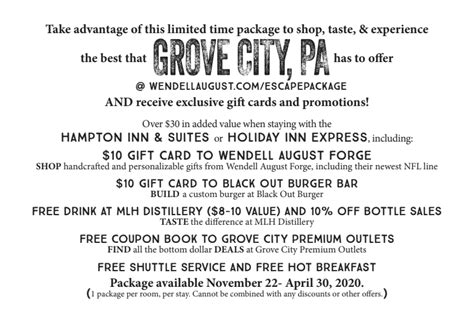 Shop Taste And Experience The Best That Grove City And Mercer County Pa Has To Offer Visit