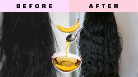 Banana Olive Oil Hair Mask For Frizzy Hair Youtube