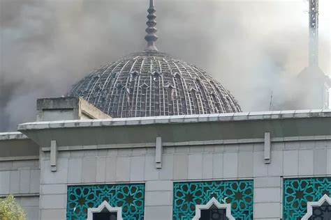 Kebakaran Jic Terjadi Saat Proses Renovasi Atap Masjid Harian Haluan