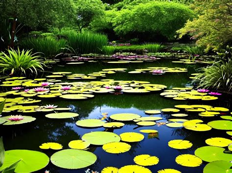 Oásis Aquático Jardim de Plantas Aquáticas