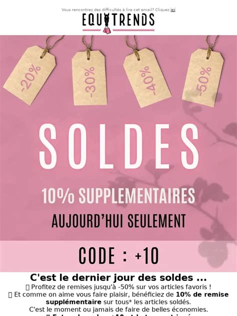 Code promo Equitrends valide 30 de réduc uniquement en Juillet 2024