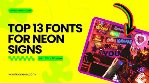 Top 13 Fonts for Neon Signs - Pro Advice & Guide - Voodoo Neon