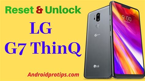 How To Reset Unlock Lg G Thinq Youtube