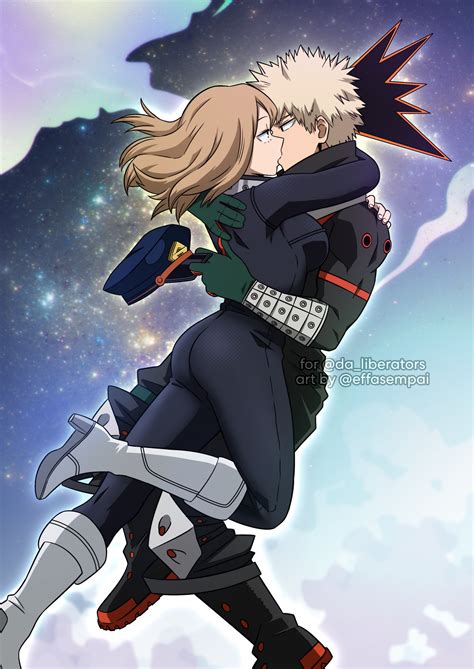 Bakugou Katsuki And Utsushimi Kemii Boku No Hero Academia Drawn By