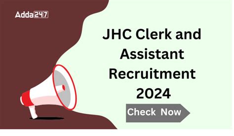 JHC Clerk And Assistant 2024 Check Exam Date