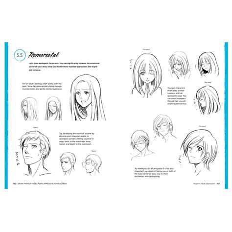 Draw Manga Faces For Expressive Characters Softcover Book White