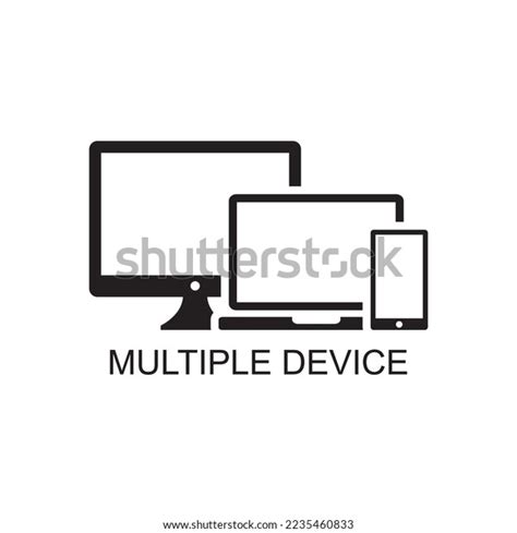 Multiple Device Icon Technology Icon Stock Vector Royalty Free