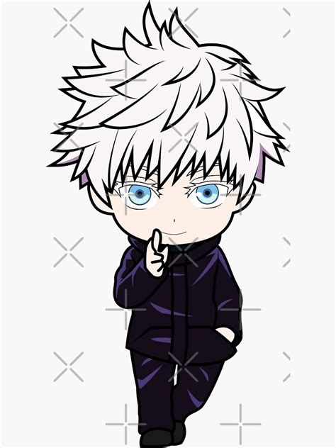 Pegatina Jujutsu Kaisen Gojo Satoru Sin M Scara Chibi De Chibicheems