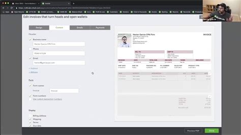 Customizing Your Invoice Template In QuickBooks Online YouTube