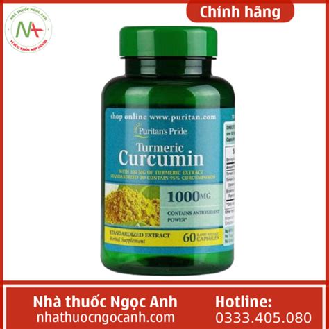 Thuốc Turmeric Curcumin 1000mg Puritans Pride là thuốc gì có tác dụng